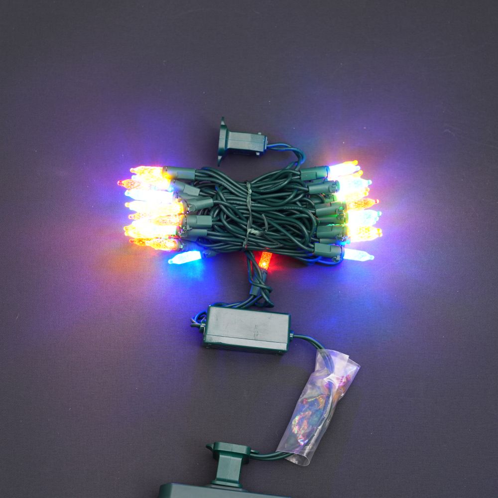Grass green line color light LED bubble shell straight line light string