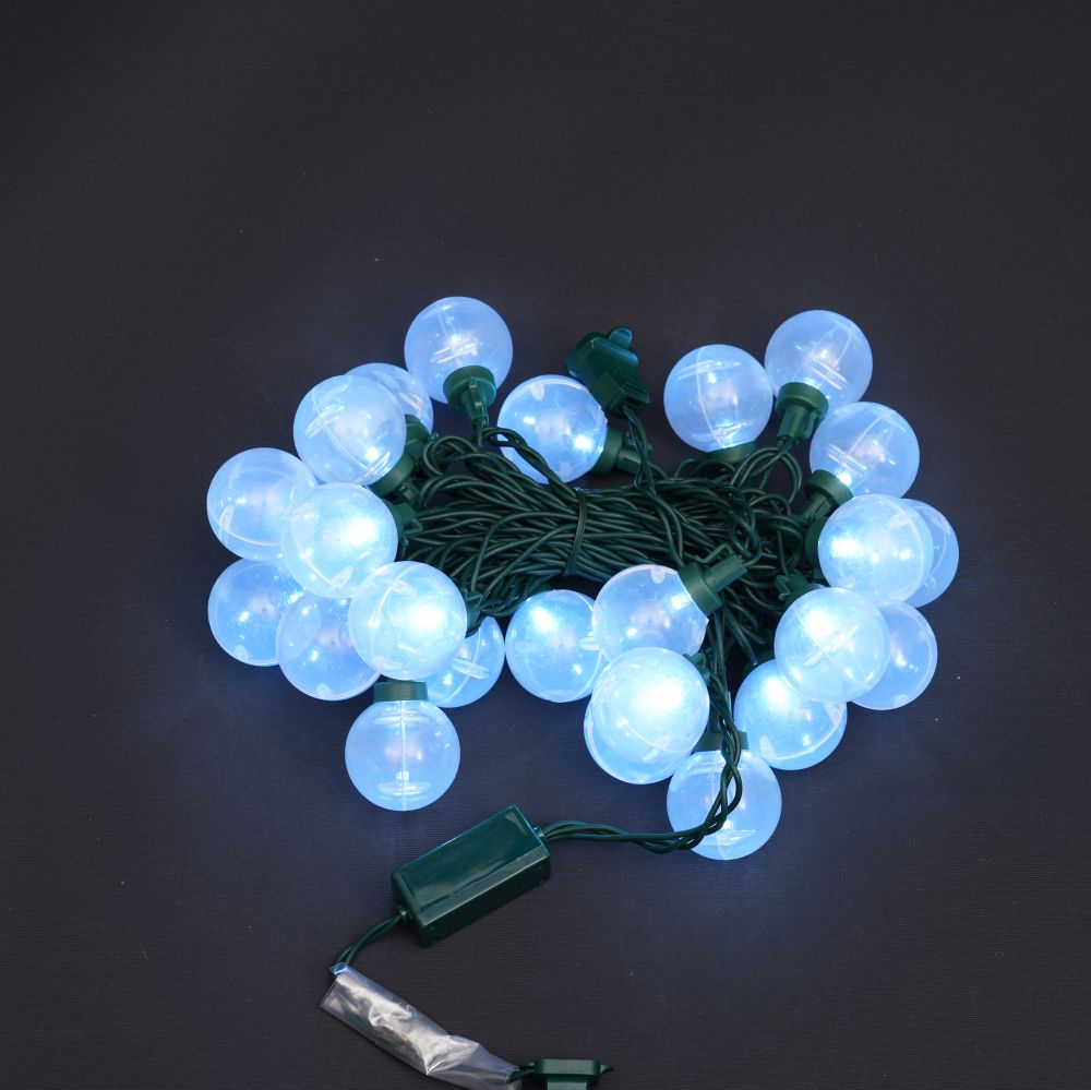 With rectifier green line white LED smooth fog white shell straight light string