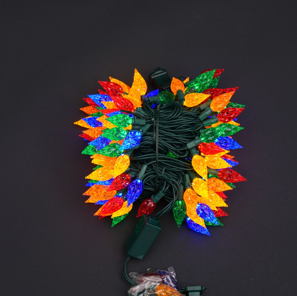 With rectifier green line color light LED color diamond shell straight line light string